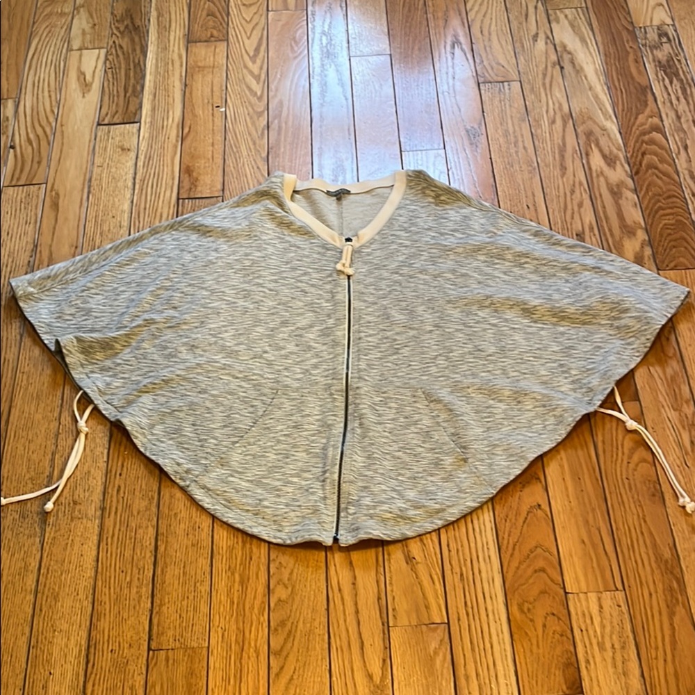 Lilla P Women's French Terry Gray Poncho